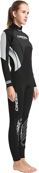 Cressi Morea Lady Monopiece Wetsuit 3 mm, Muta Monopezzo Senza Cappuccio Neoprene Ultrastretch Donna - 3