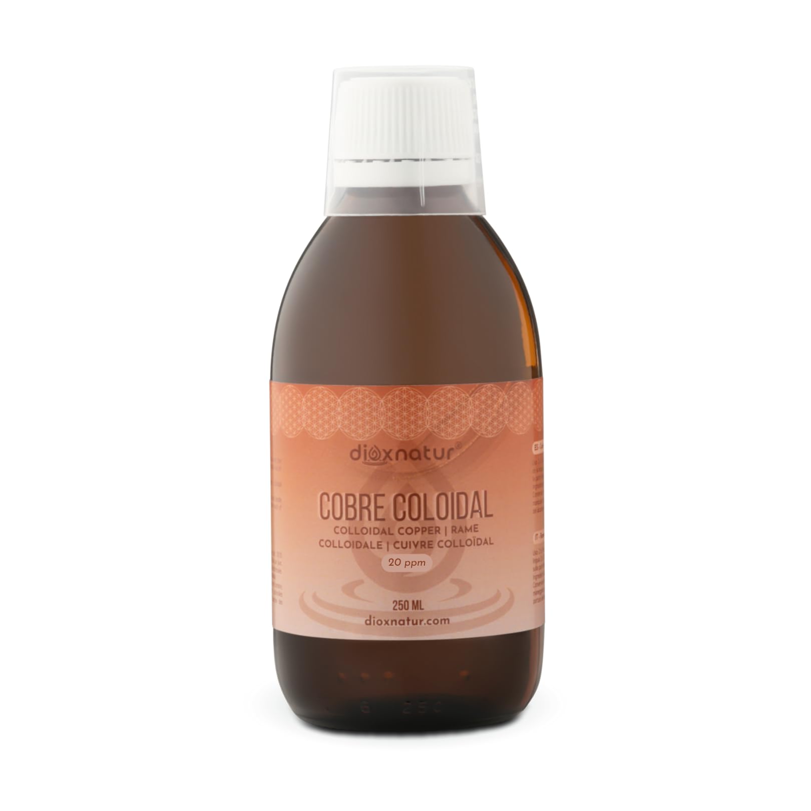 Colloidal Copper 250ml Liquid Solution 20ppm 99.99% Purity