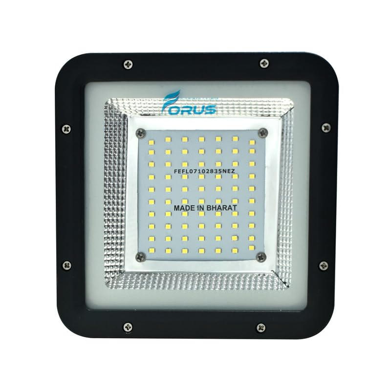 Image of Forus 50W LED Flood Light Outdoor, IP67 Waterproof Wall Mounted Outside Light, High Bright Pink LED Flood Light for Parking, Society, Industrial & Flood Lighting with 4 Year Warranty (1 Pc)