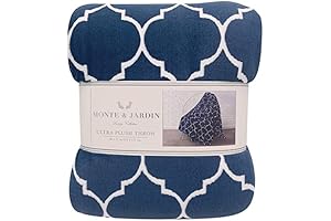Monte and Blue Navy Jardin Printed Throw