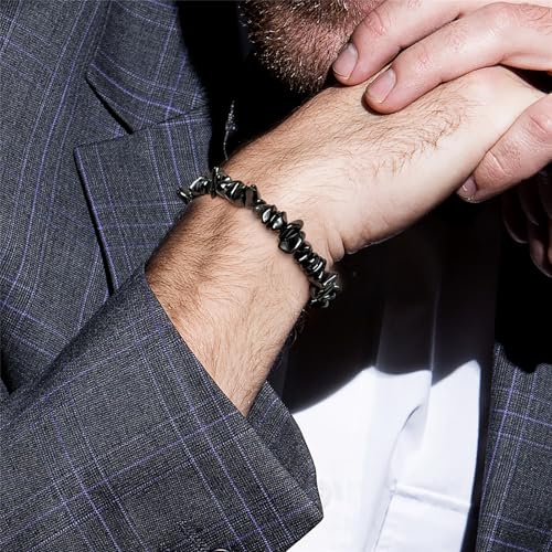 Crystal Bracelet for Women Handmade 8mm Raw Crystal Bracelets Natural Stone Bracelets Semi-Precious Gemstone Bracelets Stretch Healing Bracelet Jewelry Gifts for Women4