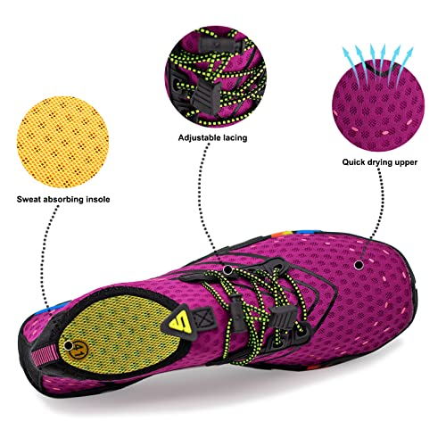 Teemie Water Shoes For Men Women Quick-Dry Barefoot Aqua Sock Outdoor Athletic Sport Shoes #TOP2