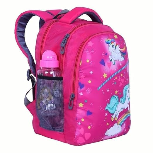 Image of Polyester kids Primary School Backpack, 30 Litres, Cartoon Print, for Tuition, Nursery to 5th Standard Boys and Girls Lightweight cartoon Bag