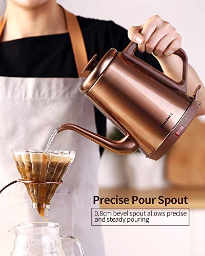 Dmofwhi BOYEB 1000W Gooseneck Electric Kettle (1.0L),100% Stainless Steel Bpa Free Tea Kettle thumb #1