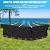 Velway Patio Furniture Cover Outdoor, Waterproof Rectangular Patio Table Chair Set Cover, 98"Lx78"Wx28"H, All Weather Oxford Tear-Resistant Sectional Sofa Set Covers with Windproof Design, Black