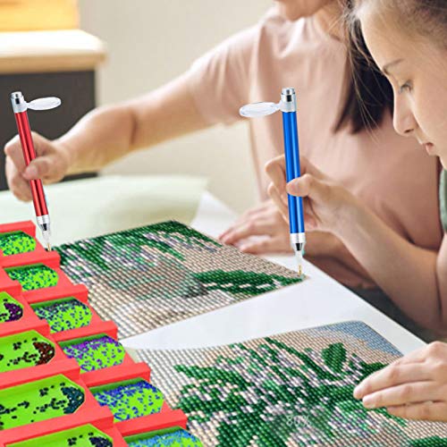 Homesen Suprimentos e gadgets de bricolage Lighting Drill Pen with Magnifier 4Pcs Drill Heads for Di