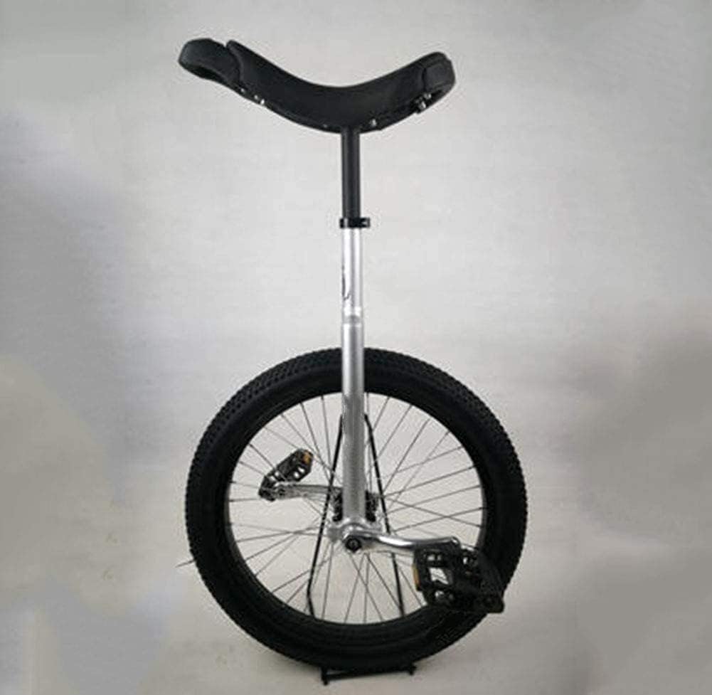 MDybf Bicycle Unicycle 20 Inch Anti Slip Pedal Wheeled Training Bike Unicycle Sturdy Steel Frame, Fitness Bike