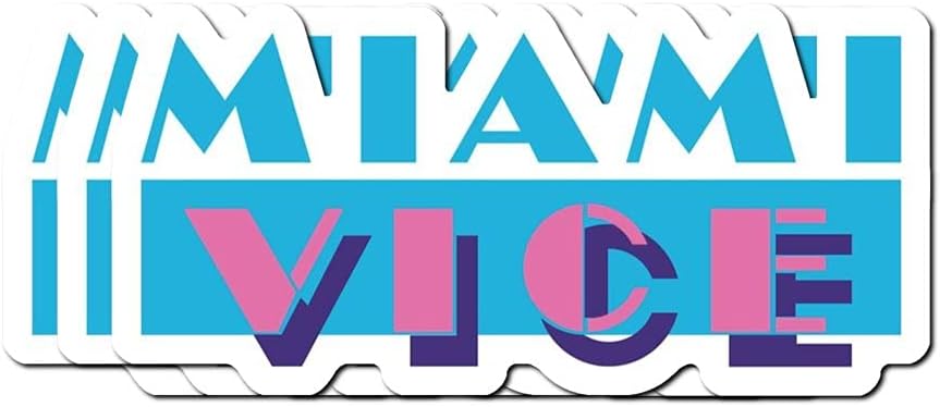 Miami Vice Stickers (3 Pcs/Pack)