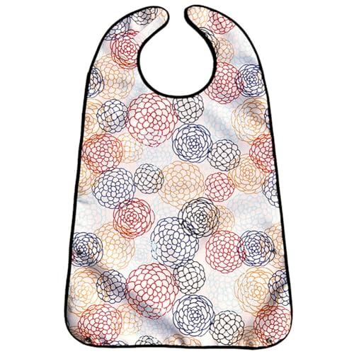Katutude Adult Bibs for Eating Reusable Adult Bib with Crumb Catcher Waterproof Clothing Protector Adjustable Adult Bibs for Elderly Women Men & Disabled - Machine Washable