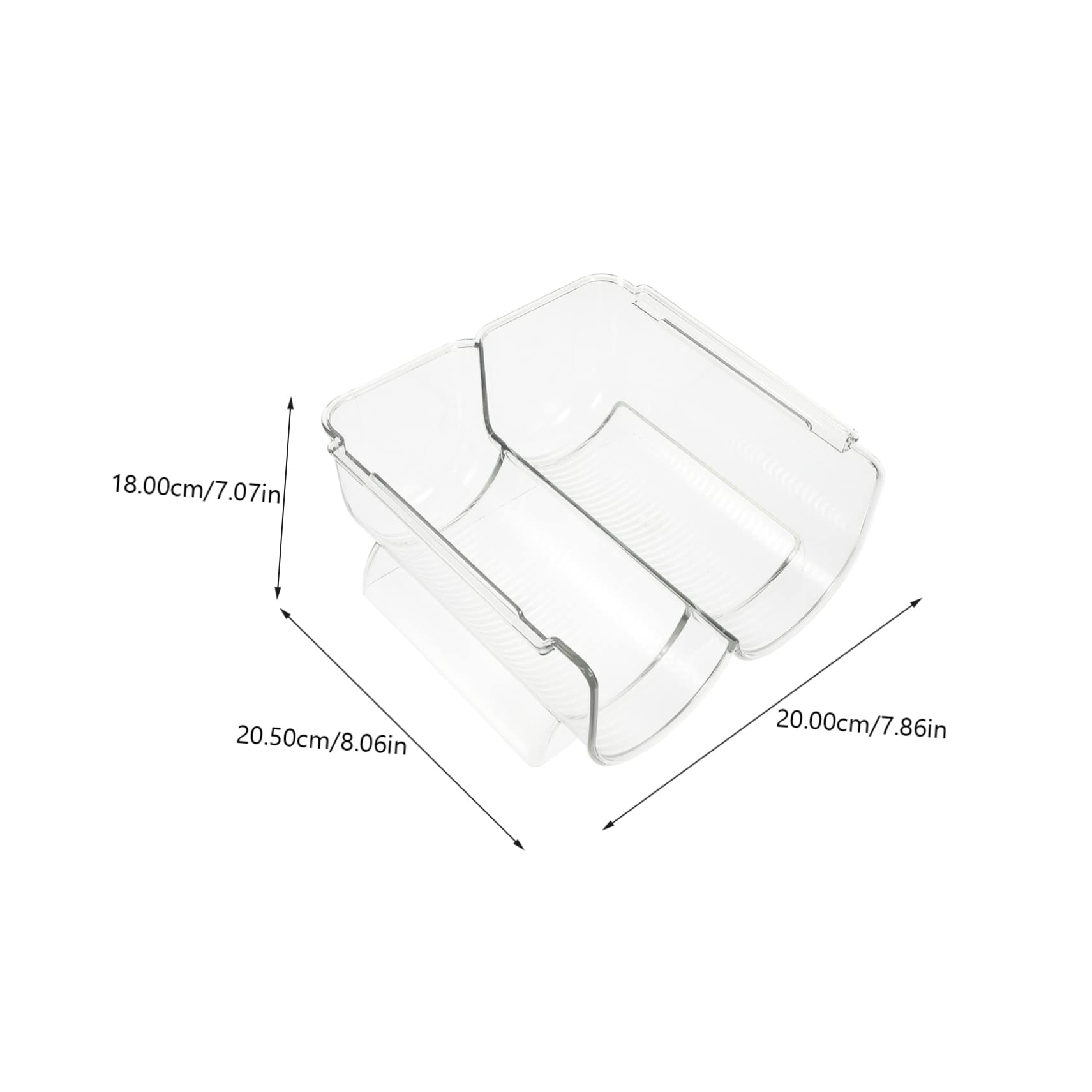 SOLUSTRE 2Pcs Stackable Acrylic Wine Bottle Racks Modern Drink Storage Organizers for Home Kitchen Bar Restaurant Sleek Design Efficient Space Saving and Strong Structure