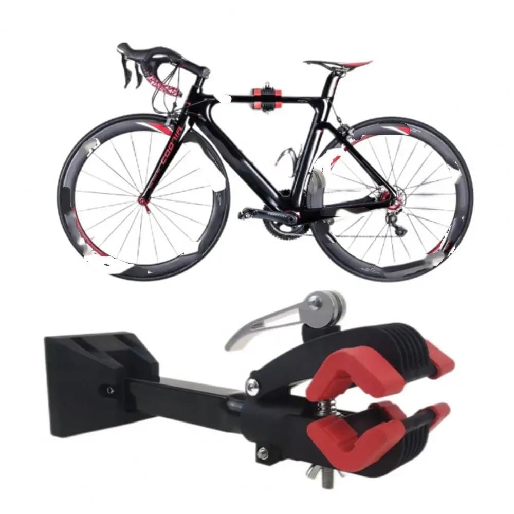 Soporte Bicicleta Reparación de bicicletas duradera Soporte reparación pared duradero con altura ajustable Fuerte capacidad carga for facilitar(Red)