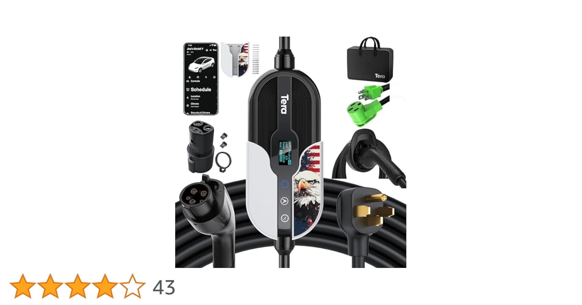 Tera for Tesla EV Charger Level 1 + 2 J1772: 5 Years