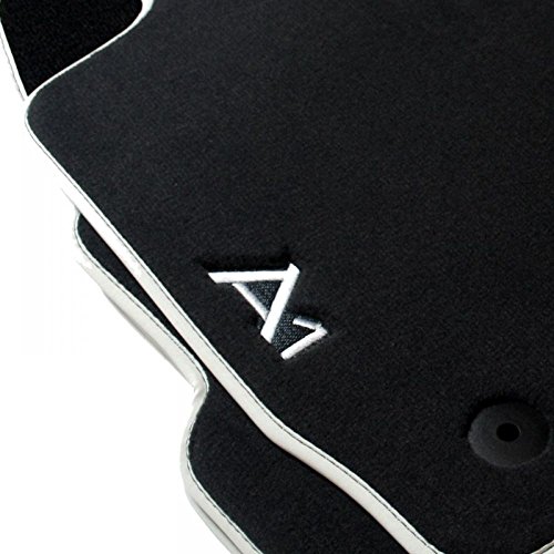 Tapis de sol Audi protégeant la moquette d'origine, textile noir résistant
