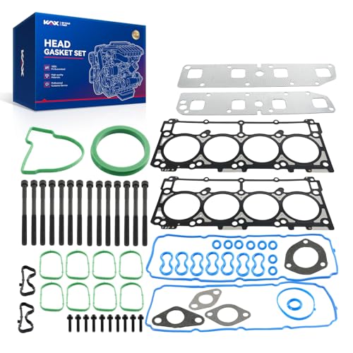 Image of KAX HS26284PT-1 Head Gasket Set for Dodge Ram 1500 2500 2003-2008, for Chrysler 300 2005-2008, Charger 2006-2008, Durango 2004-2008, Jeep Grand Cherokee 2005-2008, Magnum Aspen Commander Ram 3500 5.7L
