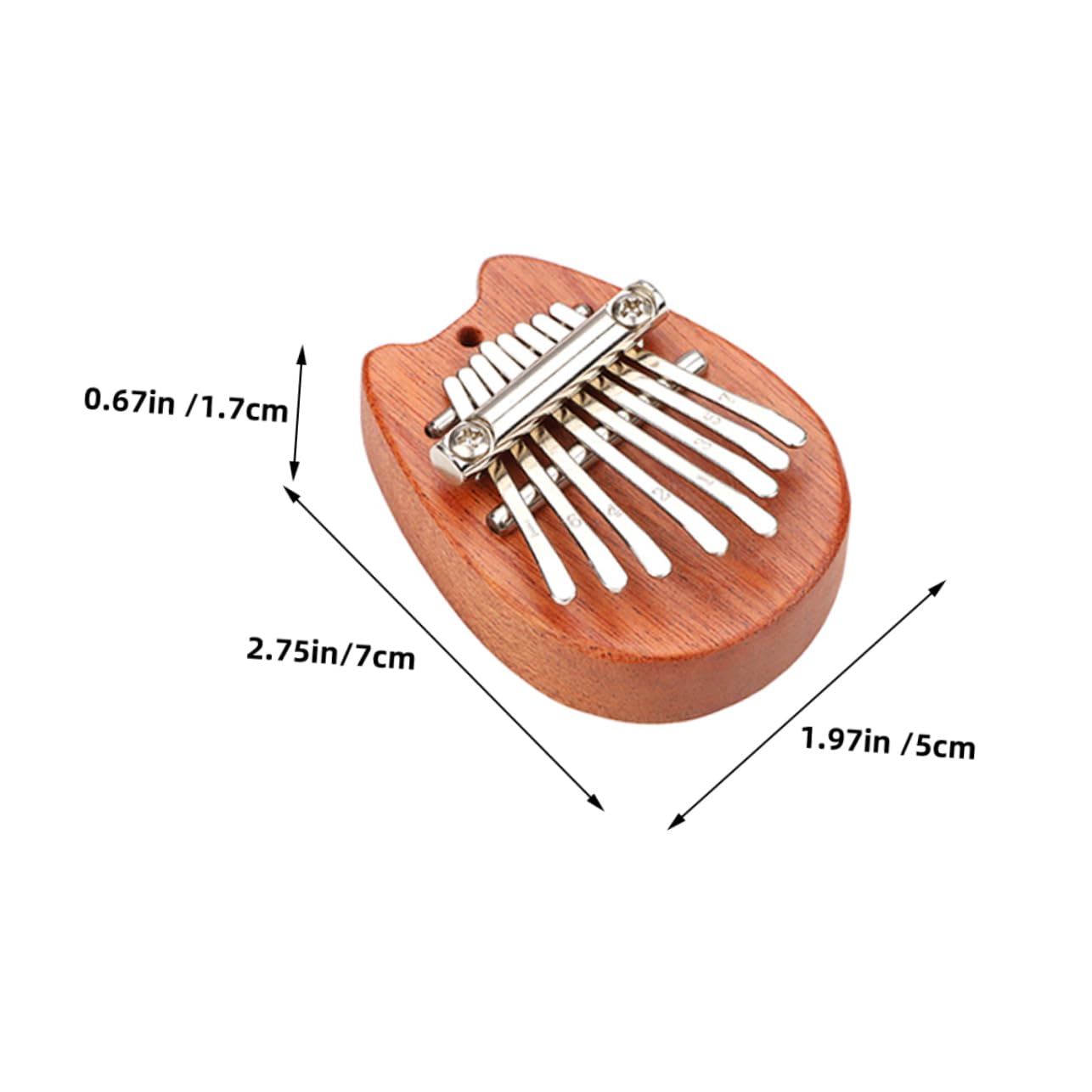 HANABASS Practical 8-note Portable Kalimba Mini Thumb Piano for Beginners Home Music Instrument