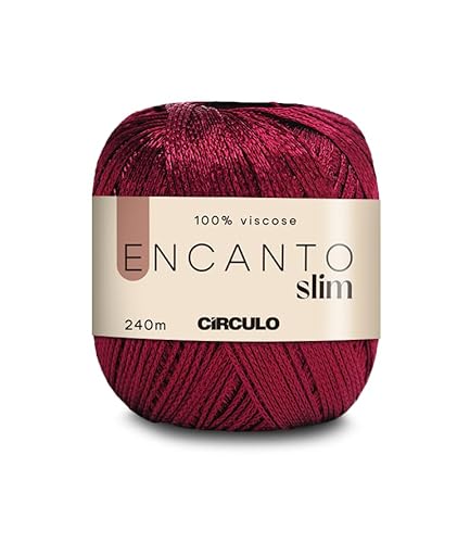 Fio fino CIRCULO Encanto 100% viscose - luxo e brilho - fio esportivo - 260 metros, 100 g - Cor 3794