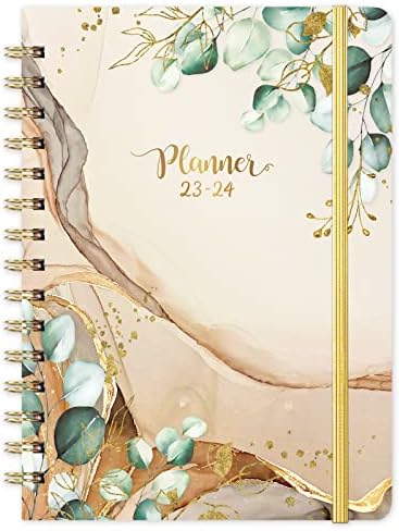 2023-2024 Planner - Weekly & Monthly Academic Planner 2023-2024, Jul 2023 - Jun 2024, 6.4" x 8.5", Monthly Tabs, Flexible Hardcover, Thick Paper, Strong Binding, Back Pocket, Inspirational Quotes
