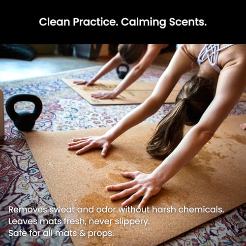 Image of Yoga Mat Cleaner Spray - Spa-Like Scent | Eco-Friendly Formula | Neutralizes Sweat & Odor | Helps Protect Your Mat | 8 oz | Plant-Based, Made in USA | Body By Yoga