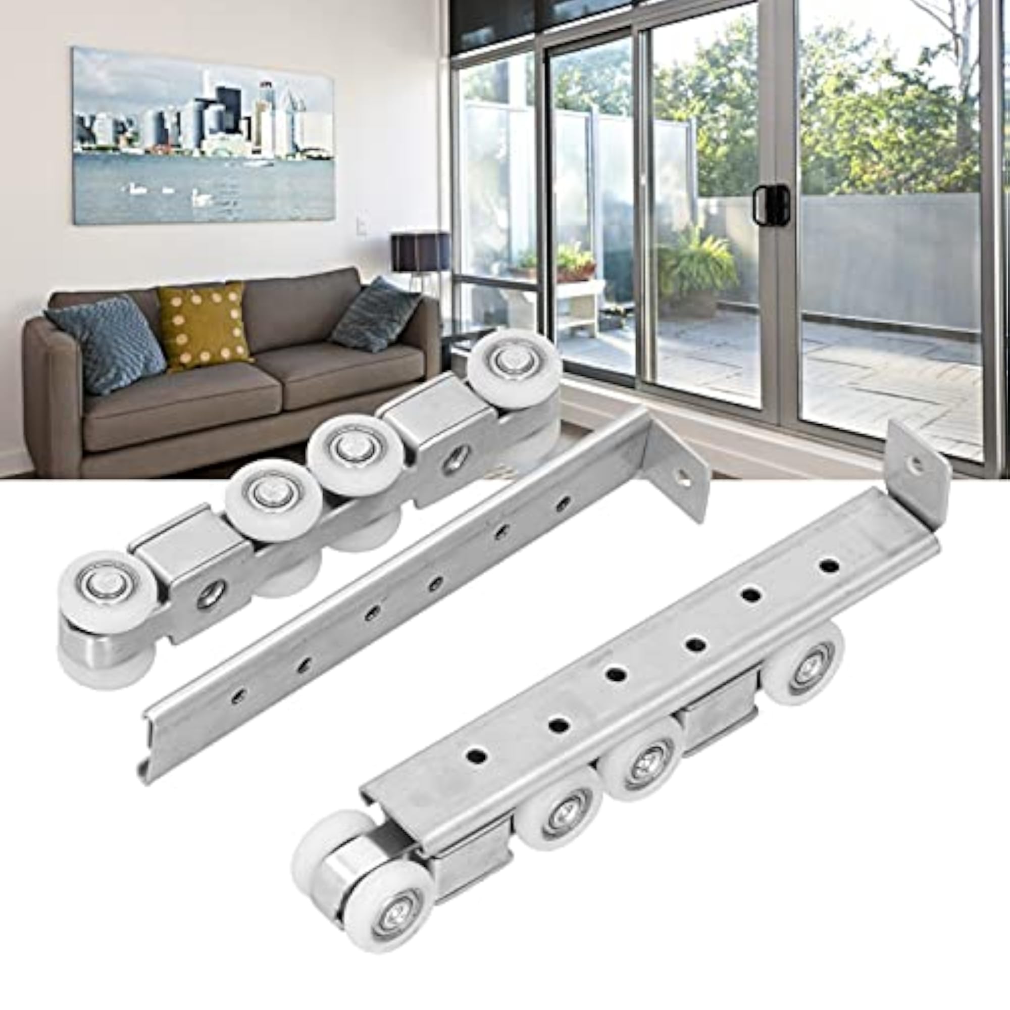 Heavy-Duty Stainless Steel Sliding Door Roller Wheels