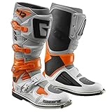 Gaerne SG-12 MX Boots Orange/Grey/White Off-road Dual-Sport Adventure BMX MTB Riding Boots Adult Size 11 2174-083-11