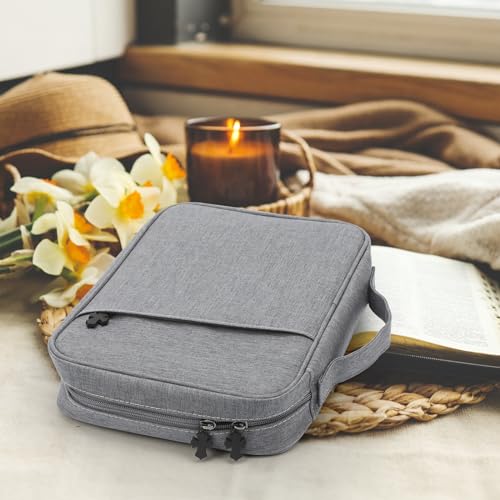 Bolsa de capa bíblica para mulheres e homens, capa de livro de transporte de estudo das escrituras b