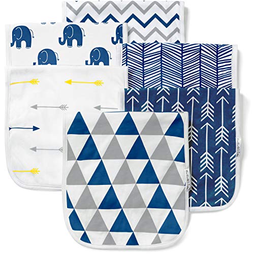 Image of Burp Cloths for Baby Boy & Girl - Ultra Absorbent Burping Rags - Anti Shrink Unisex Burpy Clothes - Super Soft Cotton, Thick for Newborn Cloth Diapers