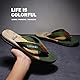CELANDA Flip-On Zehentrenner Herren Flip Flops Badelatschen Strandschuhe Duschlatschen Freizeit Zehenstegpantolette Beach Sandalen,A Grün Gr.43
