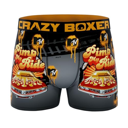 CRAZYBOXER Mtv Beavis And Butthead Men's Boxer Brief Men's Underwear Breathable (3 PACK)2