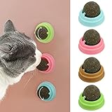 Xinstroe 4 Stück Katzenminze Balls Spielzeug für Katze, Drehbare Katzenminze Ball Catnip Balls Toys für Katze