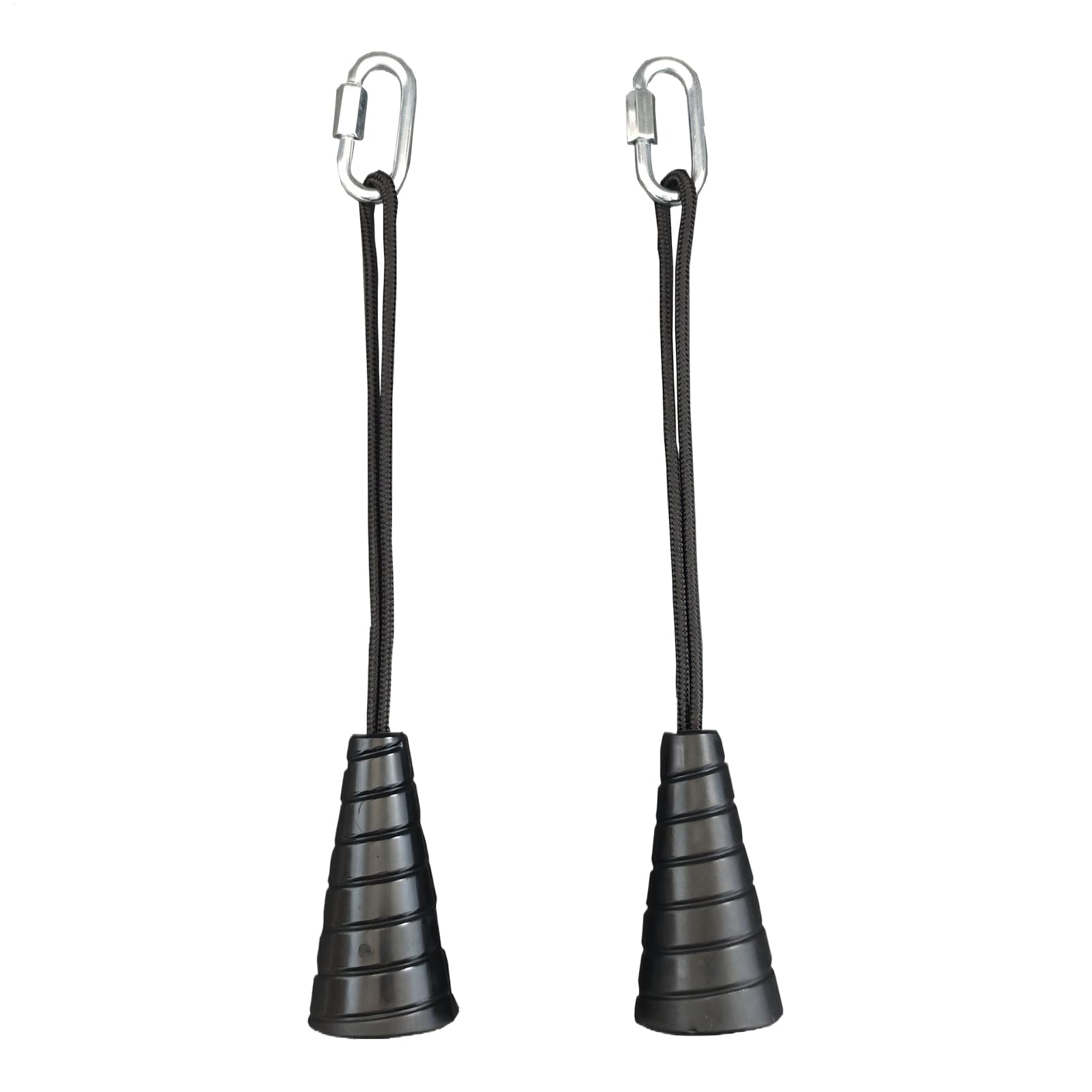 Corde à triceps robuste en nylon tressé avec poignées antidérapantes pour poulie haute