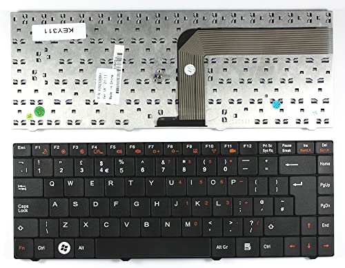 Clavier de rechange Advent 5611 noir Power4Laptops pour réparer les touches bloquées PC