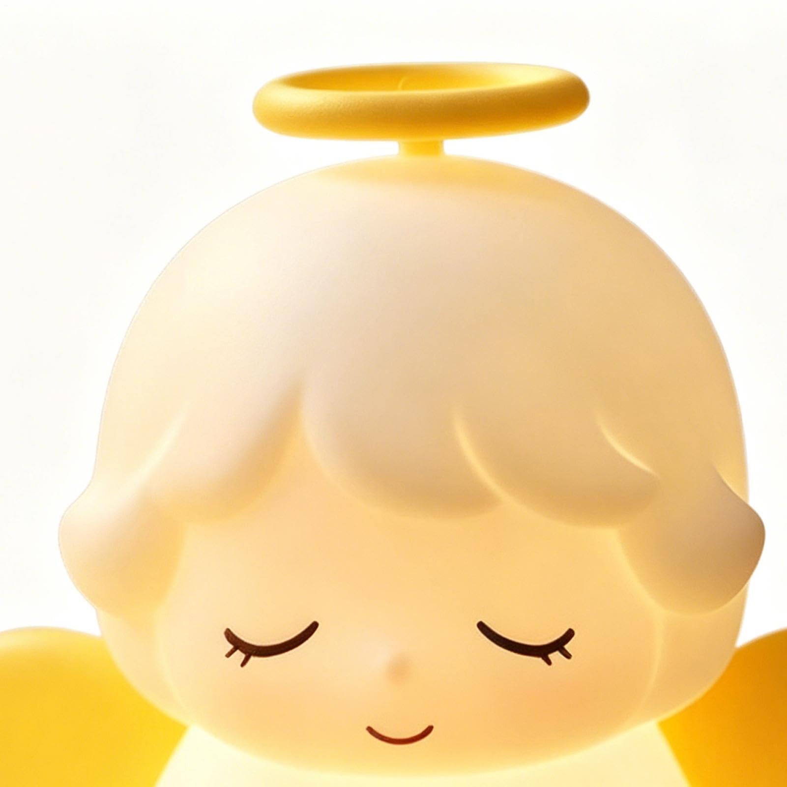 Luz nocturna para niños, luz de lectura en forma de ángel con temporizador