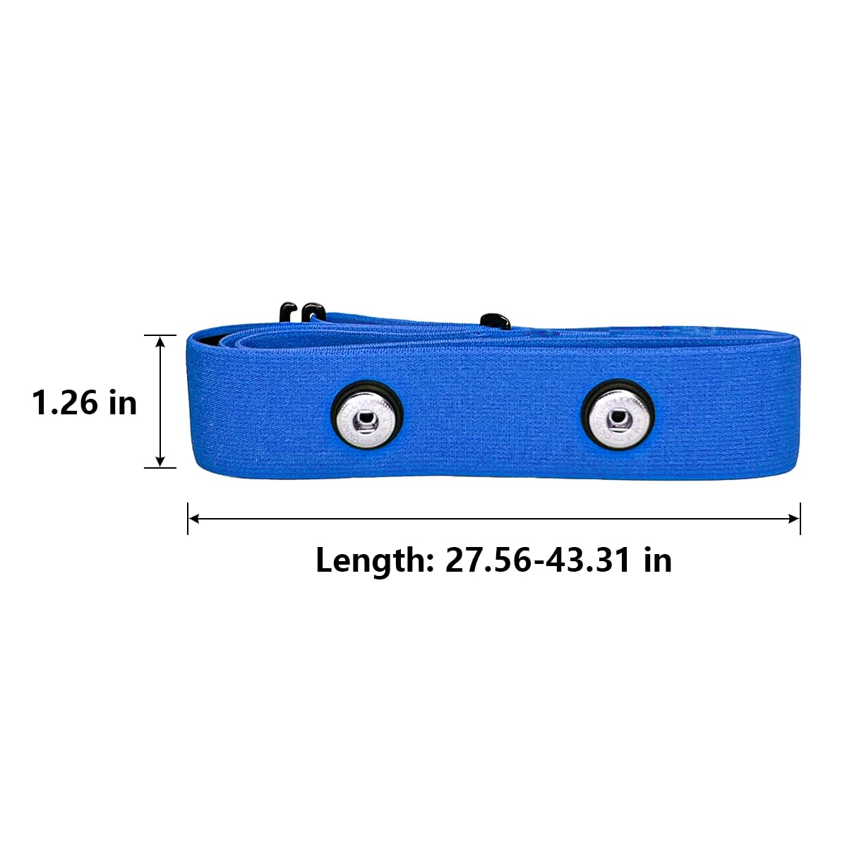 Correa de Pecho Ajustable para Monitor de frecuencia cardíaca Polar H10, Polar H9 y Polar H7 (Azul)