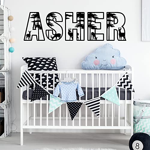 Vinilo decorativo Forest Deer personalizado para pared miniatura 2