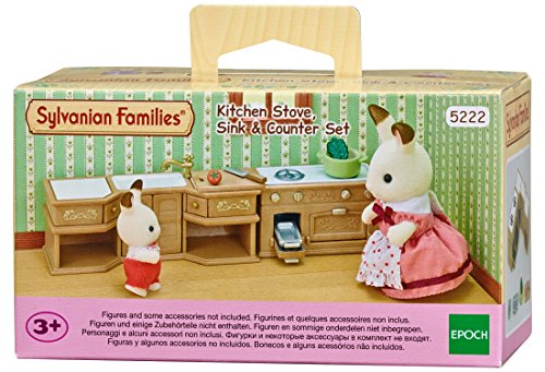 Sylvanian Families - 5222 - Kitchen Stove, Sink & Counter Set