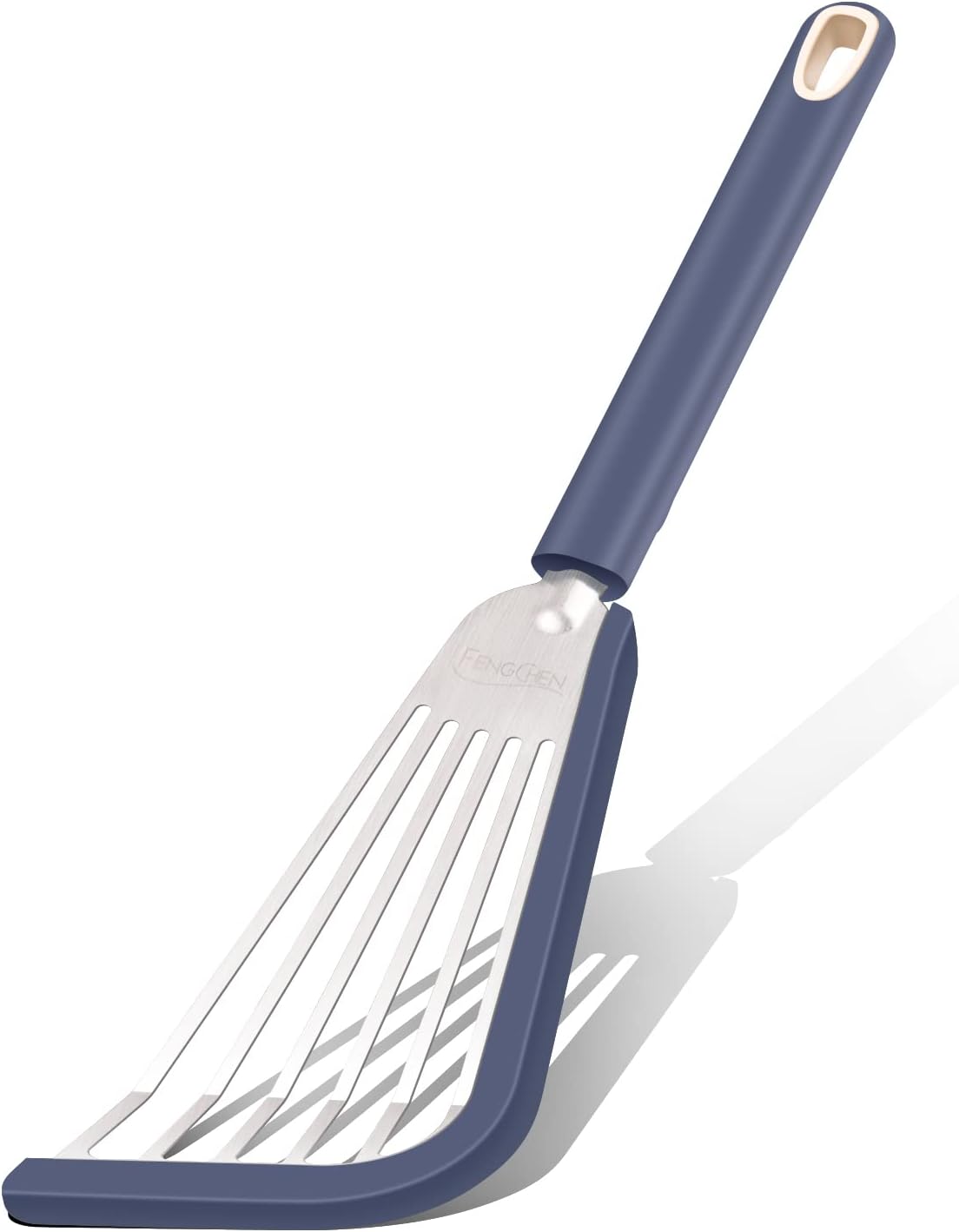 Nonstick Fish Spatula With Silicone Edge, FENGCHEN Silicone