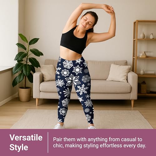 Image of SATINA High Waisted Leggings for Women - Comfortable and Stretchy in Versatile Sizes and Colors