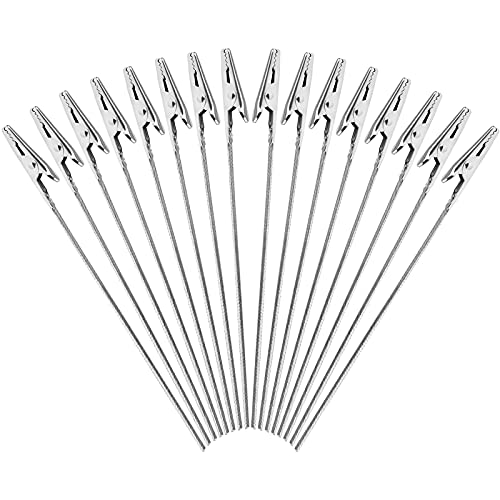 40 PCS Metal Wire Alligator Clips, Long-Tailed Alligator Clamp Photo Clip Holder, Alligator Clips for Crafts, DIY Card, Photo, Memo, Clip Holder (6inch/150mm)