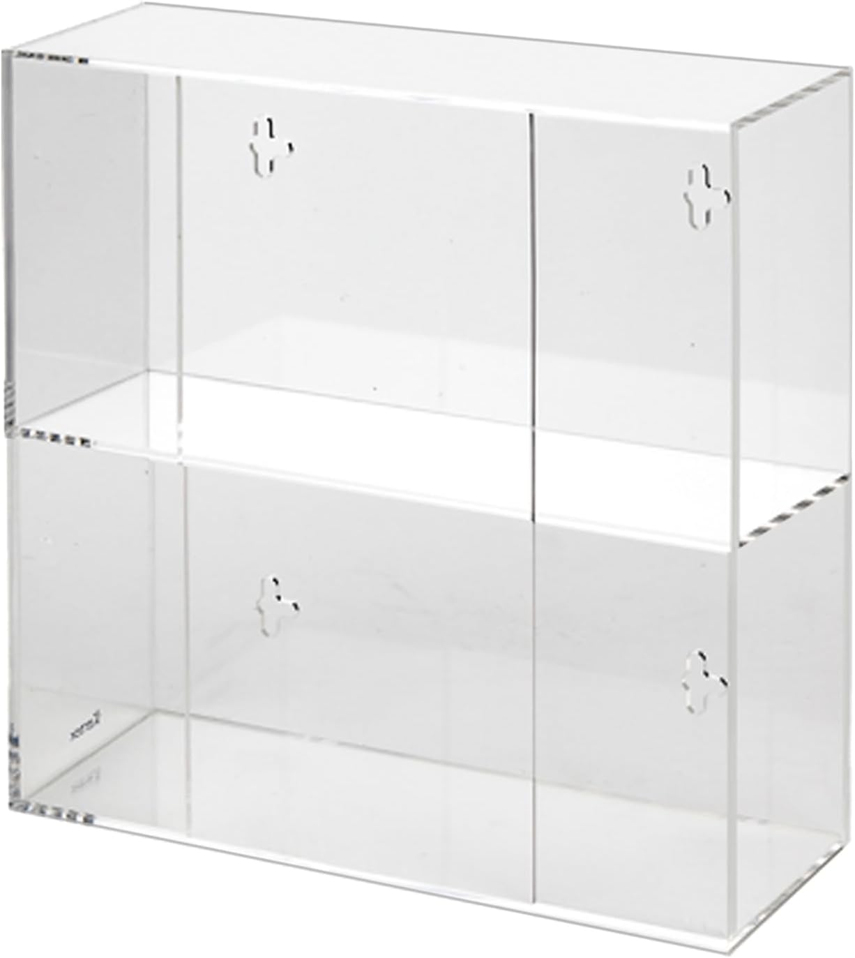 Kantek Wall Mounted Acrylic Glove Box Holder Dispenser, 3 Box Capacity, for Use in Food Service, Healthcare, Hospitals, Restaurants, 10.3" x 3.8" x 16", Clear