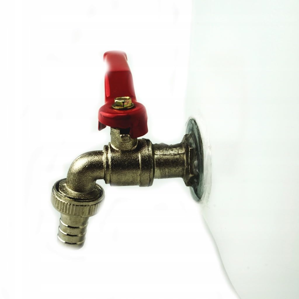 Bote de agua de 30 l de plástico, depósito de agua con grifo, juego de 2 unidades, depósito de agua, recipiente de agua potable, recipiente de plástico, para casa, jardín, camping, etc., sellado