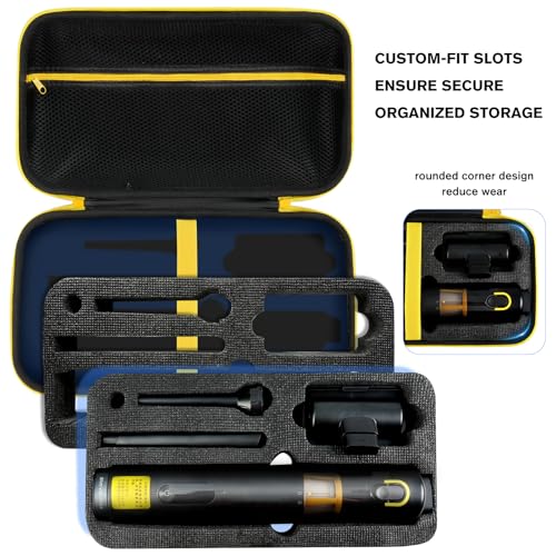 Lokyoyo Étui de transport compatible avec aspirateur de voiture sans fil Fanttik Slim V8 Apex/V10 Apex/V8 Mate/V10 Mate - Doublure souple résistante aux chocs, haute capacité, rangement de voyage – vue 4
