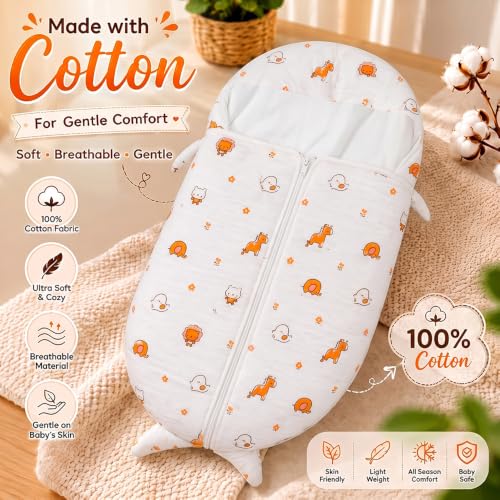 Image of StarAndDaisy Sleeping Sack for Baby| Soft Breathable Cotton Sleep Bag | Wearable Blanket with Zipper | Comfortable Sleep Sack for Boys & Girls | Baby Sleepwear.