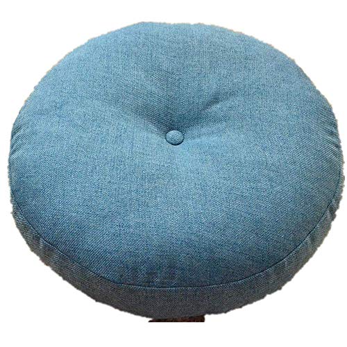 Cojín de futón de lino acolchado redondo de tela Cover