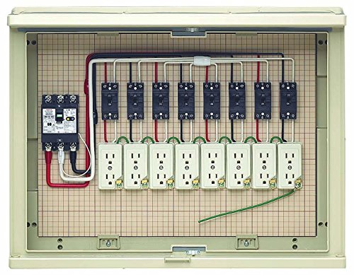 Amazon.co.jp: 未来工業 屋外電力用仮設ボックス 漏電しゃ断器・分岐