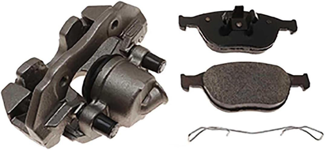 Front Left Brake Caliper w/Bracket & Brakes Pads Automotive Replacement 1Piece fits Ford Transit Connect 2010 2011 2012 2013 2.0L l4