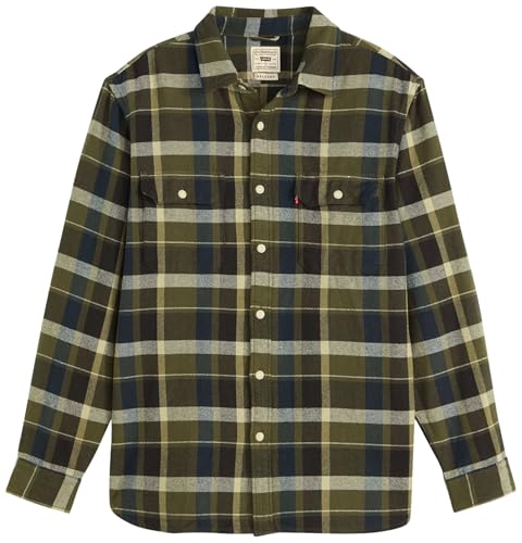 Levi's Jackson Worker Camicia Button-Down, Medina Plaid Deep De, Xxl Uomo - 2