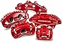Power Stop Rear S6182 Pair of High-Temp Red Powder Coated Calipers