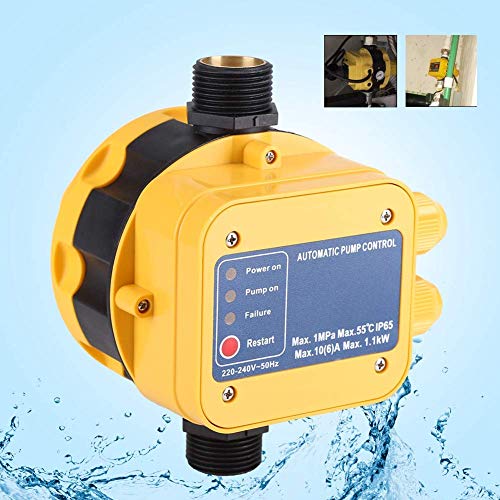 Water Booster Pump Pressure Switch, Automatic Electric Controller With Gauge, 220V #TOP1