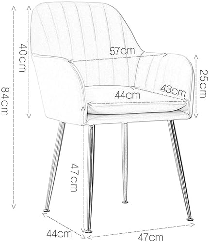 كراسي غرفة الطعام من أوماتو كرسي غرفة المعيشة من القماش المخملي للفندق والمطعم وزوار المكتب... (بيج)