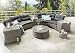 Produktbild Destiny Loungegruppe Rio Round Vintage Grau Rundlounge Loungeset Sofaset